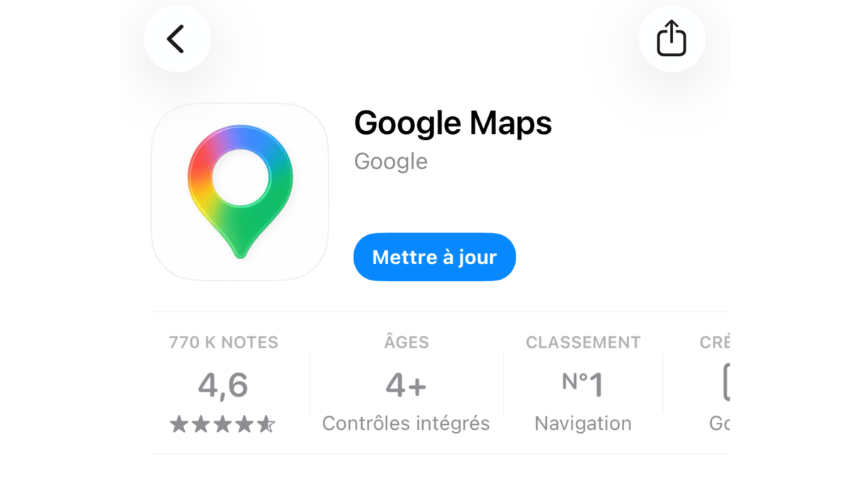 Nouveau logo Google Maps // Source : Montage Numerama Nouveau logo Google Maps // Source : Montage Numerama