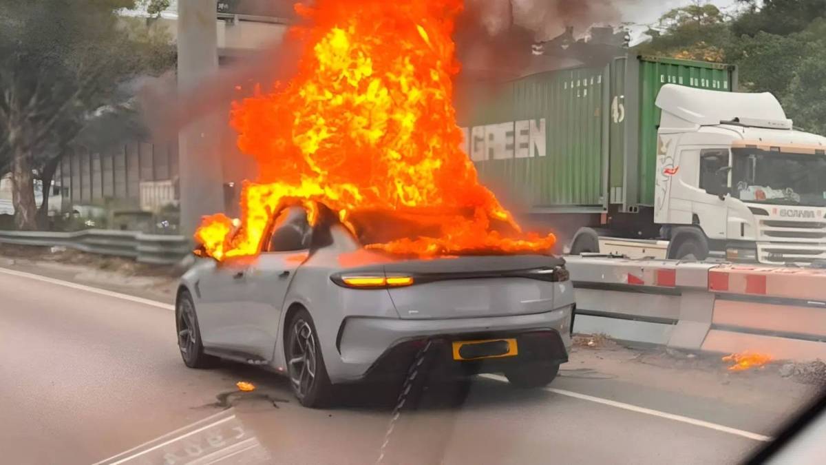 BYD Seal en feu à Hong Kong // Source : CarNewsChina BYD Seal en feu à Hong Kong // Source : CarNewsChina