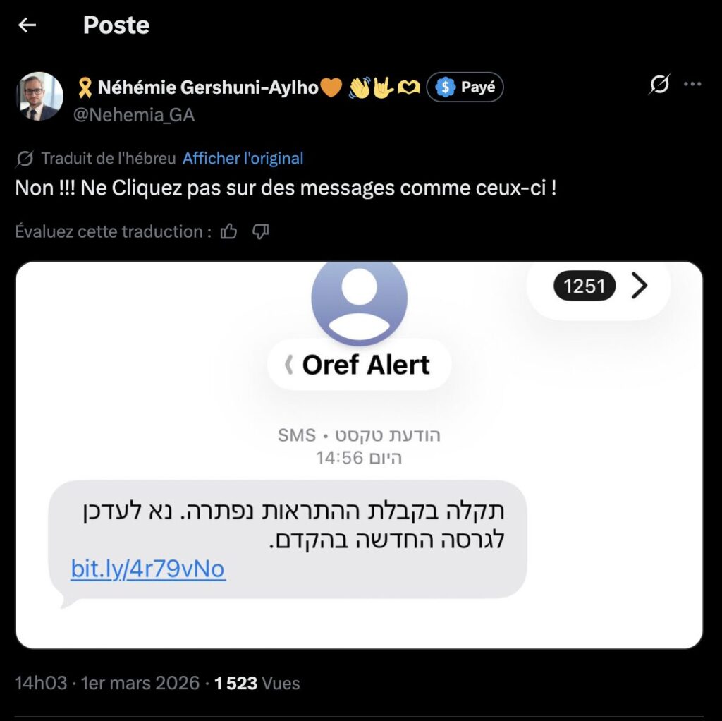 Message de prévention diffusé sur X // Source : Capture d'écran Numerama Message de prévention diffusé sur X // Source : Capture d'écran Numerama