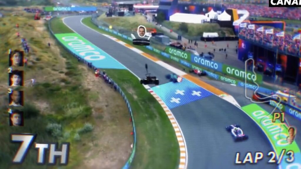 Canal+ fait une pub F1 à la sauce Mario Kart // Source : Canal+ Canal+ fait une pub F1 à la sauce Mario Kart // Source : Canal+