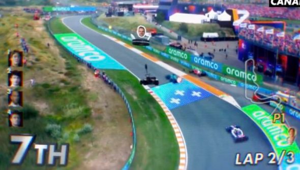 Canal+ fait une pub F1 à la sauce Mario Kart // Source : Canal+ Canal+ fait une pub F1 à la sauce Mario Kart // Source : Canal+