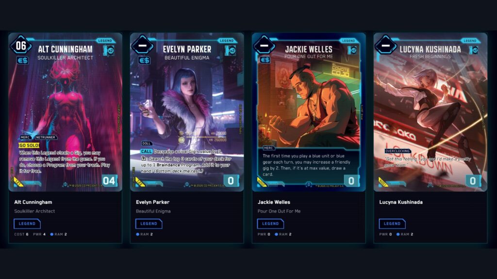 Cyberpunk TCG // Source : WeirdCo Cyberpunk TCG // Source : WeirdCo