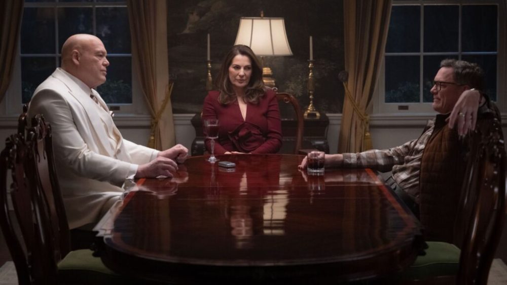 Wilson Fisk, Vanessa Fisk et M. Charles. // Source : Disney Wilson Fisk, Vanessa Fisk et M. Charles. // Source : Disney