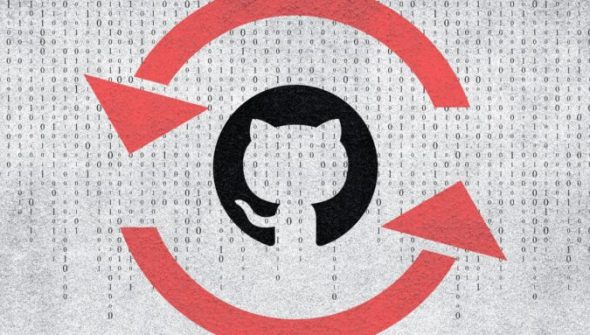 Github machine arrière // Source : montage Numerama