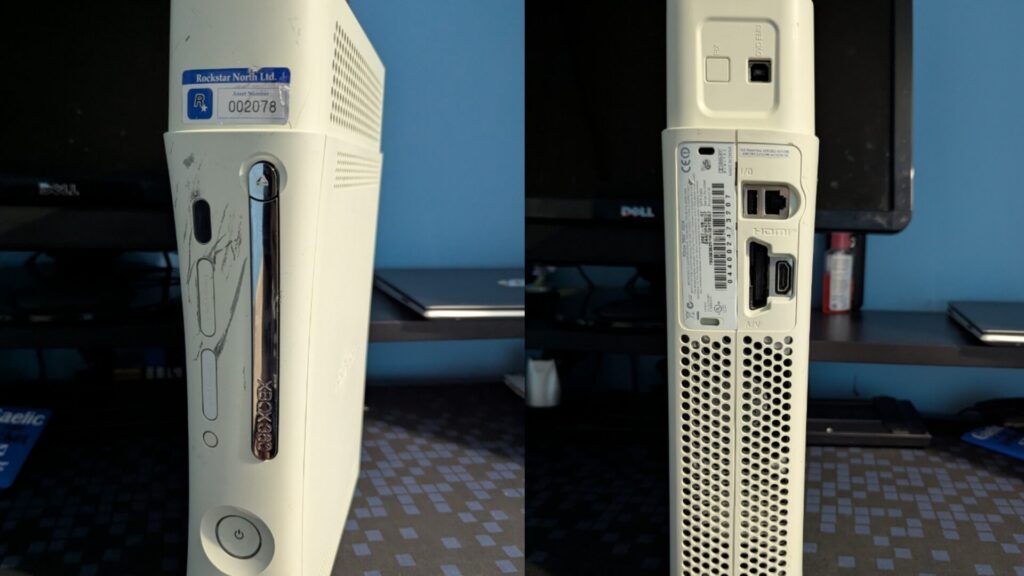 La Xbox 360 de Rockstar North // Source : janmatant / GTA Forums La Xbox 360 de Rockstar North // Source : janmatant / GTA Forums