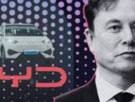 Elon Musk et BYD // Source : Montage Numerama