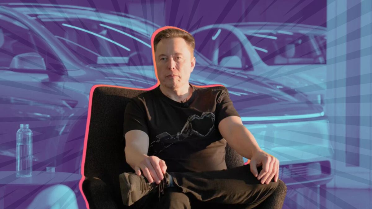 Elon Musk et Tesla // Source : Montage Numerama Elon Musk et Tesla // Source : Montage Numerama