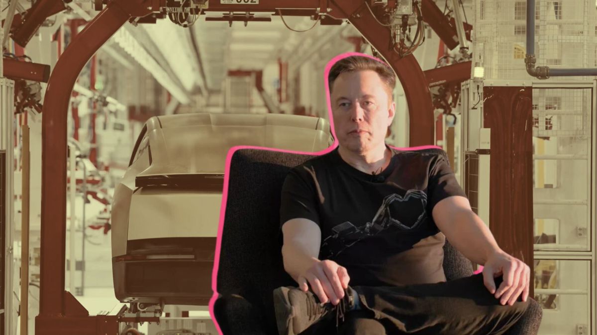Elon Musk et Cybercab // Source : Montage Numerama Elon Musk et Cybercab // Source : Montage Numerama