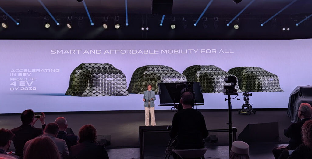 Future gamme Dacia EV // Source : Raphaelle Baut pour Numerama Future gamme Dacia EV // Source : Raphaelle Baut pour Numerama