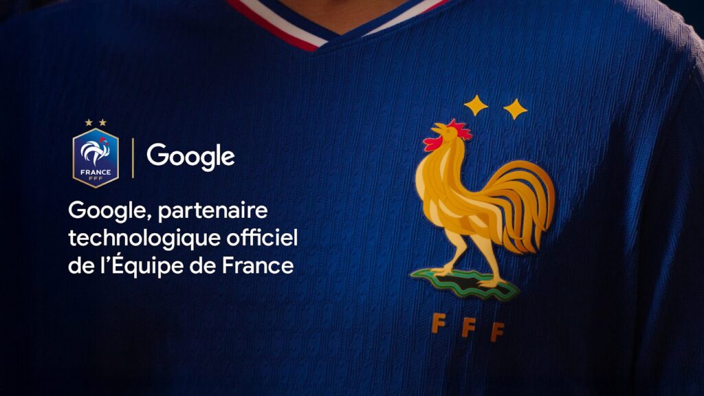 Attention aux détails : les deux étoiles des Bleus sont remplacés par les icônes de Gemini. Attention aux détails : les deux étoiles des Bleus sont remplacés par les icônes de Gemini.
