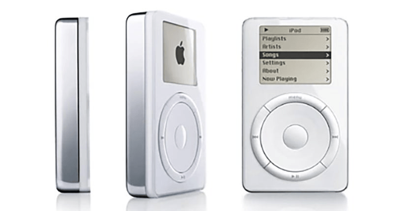 Le tout premier iPod en 2001. Le tout premier iPod en 2001.