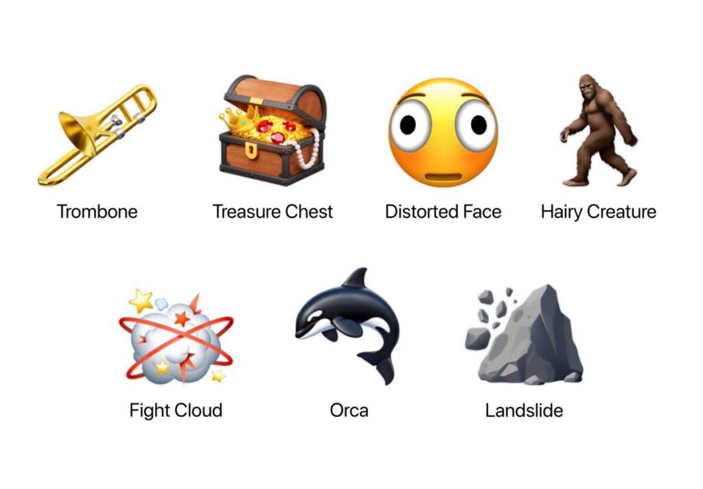 Les nouveaux émojis d'iOS 26.4. Les nouveaux émojis d'iOS 26.4.