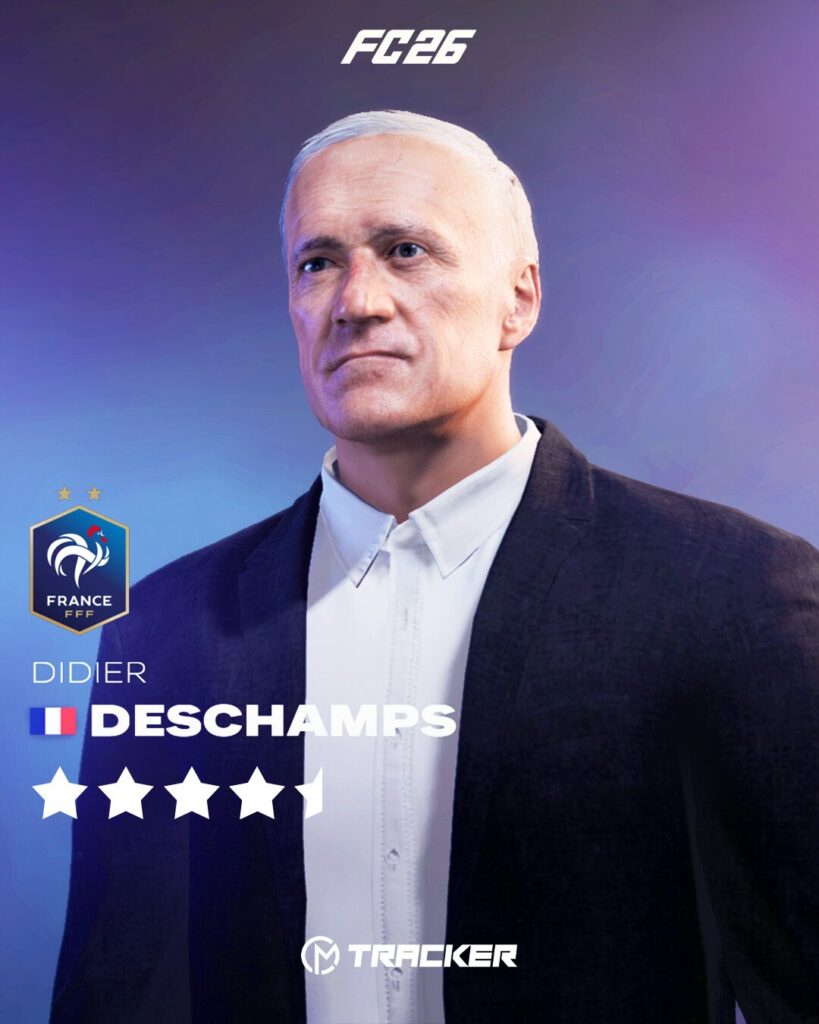 Didier Deschamps dans FC 26. Didier Deschamps dans FC 26.