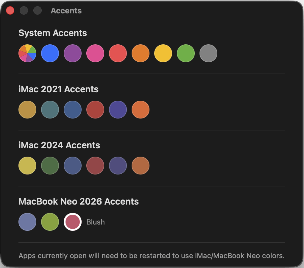 Toutes les couleurs cachées sur Mac. Toutes les couleurs cachées sur Mac.