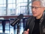 Jensen Huang en interview chez Lex Fridman. // Source : YouTube Jensen Huang en interview chez Lex Fridman. // Source : YouTube