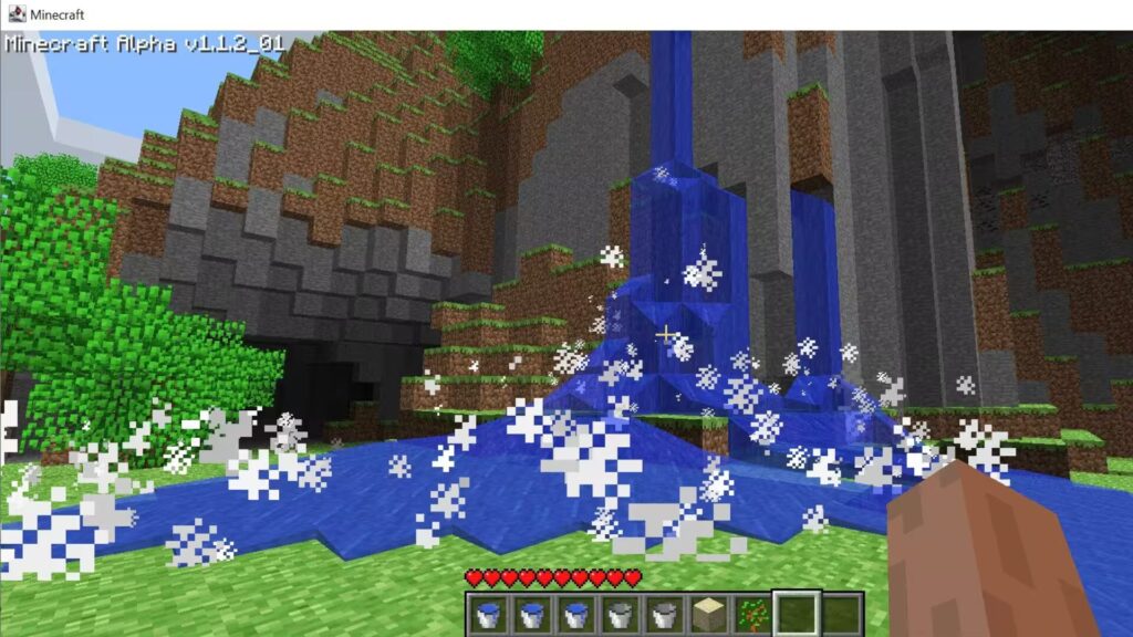 Les cascades dans Miecraft