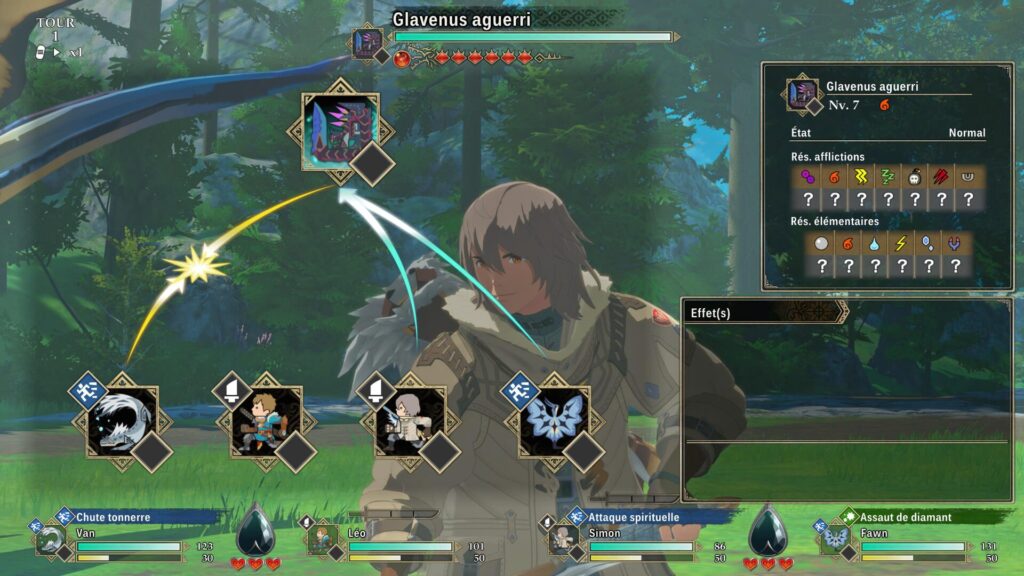 Il y a pas mal de points à prendre en compte lors des combats. // Source : Capture PS5 Il y a pas mal de points à prendre en compte lors des combats. // Source : Capture PS5