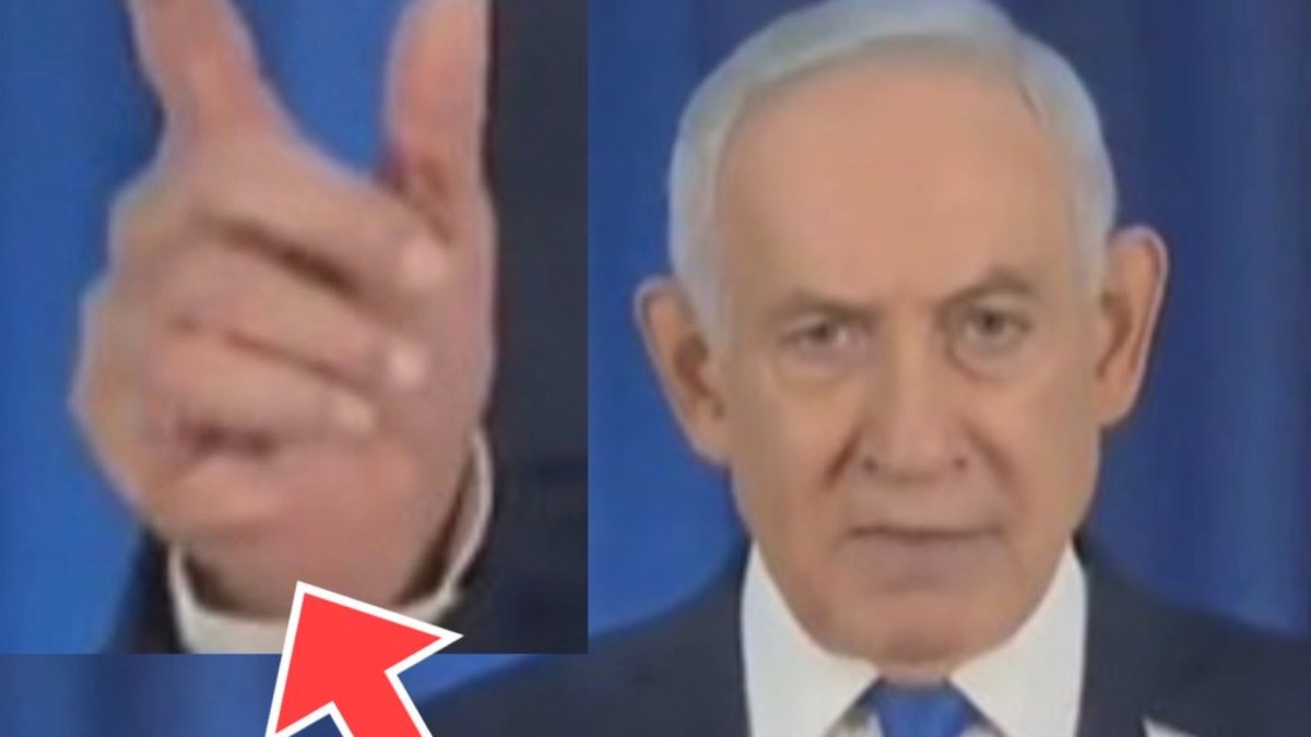 Benjamin Netanyahu et la théorie de la main à 6 doigts. // Source : X Benjamin Netanyahu et la théorie de la main à 6 doigts. // Source : X