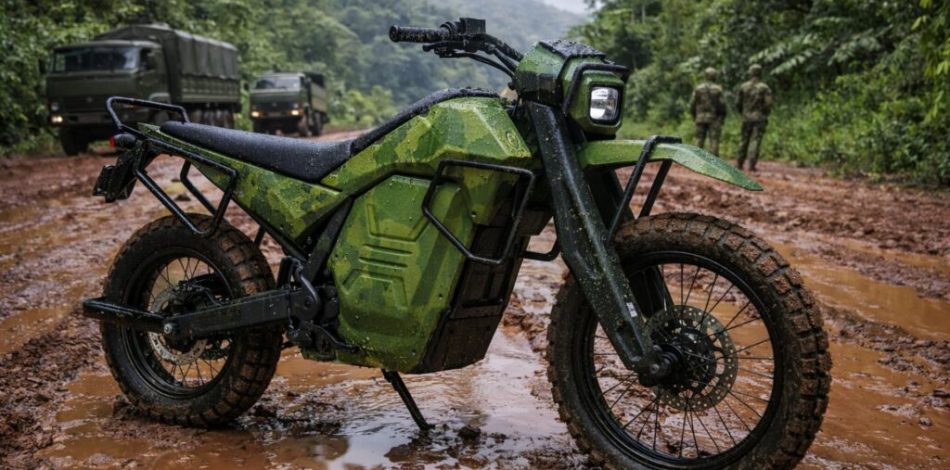 La NorthForge Dispatch, la future moto électrique des militaires canadiens. // Source : NorthForge