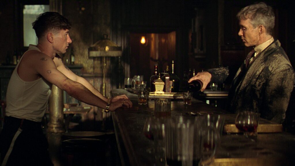 Peaky Blinders: The Immortal Man. Barry Keoghan as Duke, Cillian Murphy as Tommy. Peaky Blinders: The Immortal Man. Netflix © 2026. Peaky Blinders: The Immortal Man. Barry Keoghan as Duke, Cillian Murphy as Tommy. Peaky Blinders: The Immortal Man. Netflix © 2026.