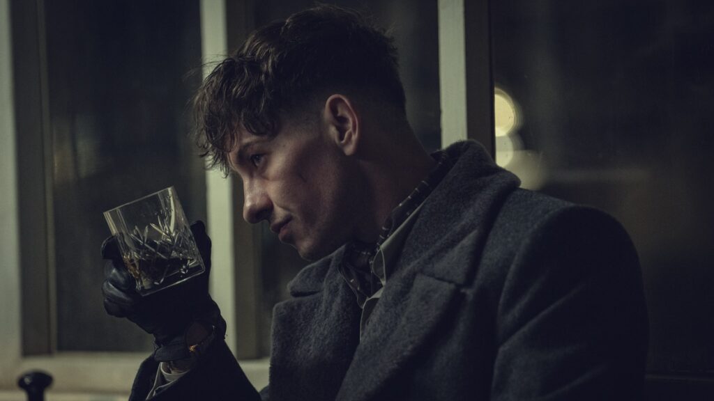 Peaky Blinders: The Immortal Man. Barry Keoghan as Duke in Peaky Blinders: The Immortal Man. Cr. Robert Viglasky/Netflix © 2026. Peaky Blinders: The Immortal Man. Barry Keoghan as Duke in Peaky Blinders: The Immortal Man. Cr. Robert Viglasky/Netflix © 2026.