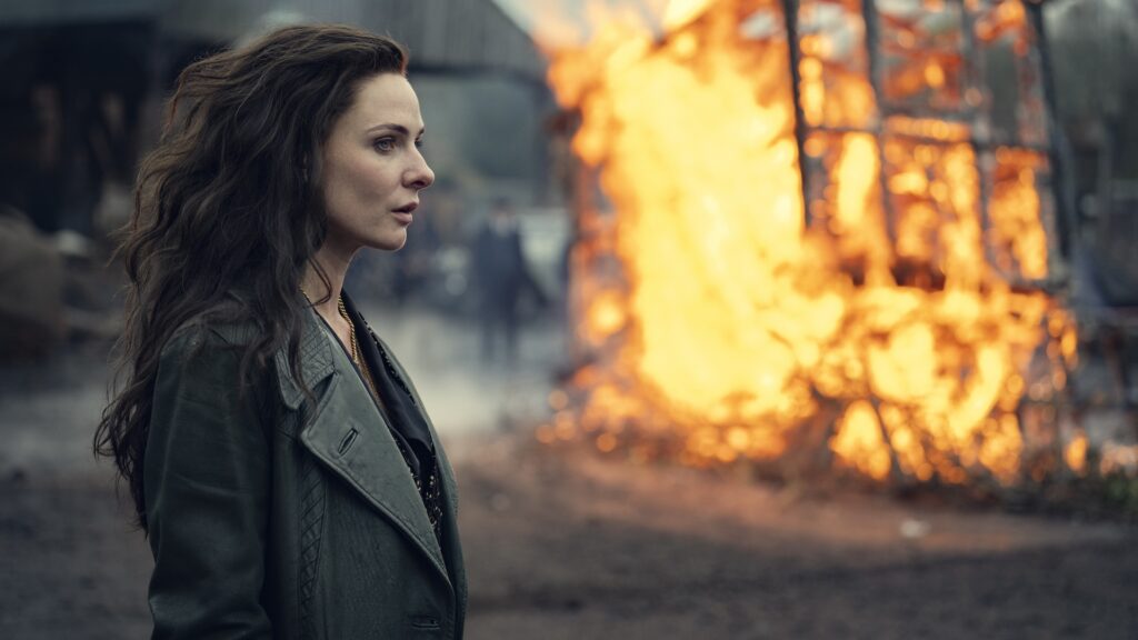 Peaky Blinders: The Immortal Man. Rebecca Ferguson as Kaulo in Peaky Blinders: The Immortal Man. Cr. Courtesy of Netflix/Steven Barham © 2025 Peaky Blinders: The Immortal Man. Rebecca Ferguson as Kaulo in Peaky Blinders: The Immortal Man. Cr. Courtesy of Netflix/Steven Barham © 2025
