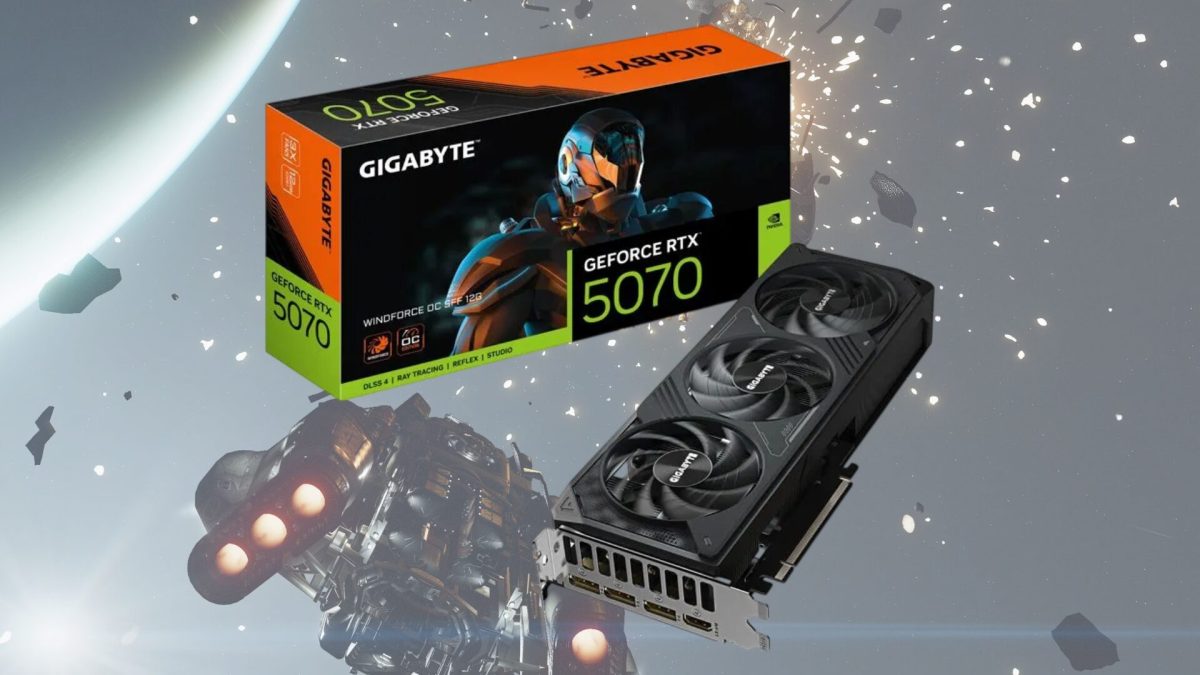 RTX 5070 gigabyte // Source : Gigabyte / Bethesda RTX 5070 gigabyte // Source : Gigabyte / Bethesda