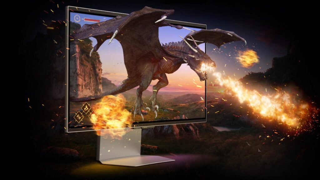 L'Odyssey 3D G9 en action (dragon non inclus) // Source : Samsung L'Odyssey 3D G9 en action (dragon non inclus) // Source : Samsung