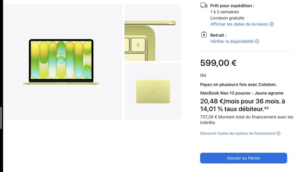 599 euros pour un MacBook Neo : c'est imbattable. 599 euros pour un MacBook Neo : c'est imbattable.