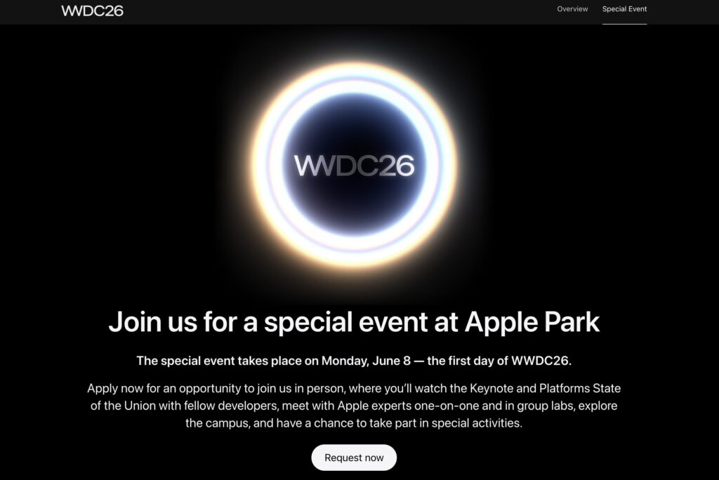 Apple confirme qu'il y aura un événement spécial le 8 juin.