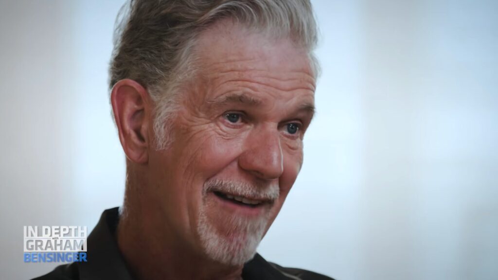 Reed Hastings. // Source : Graham Bensinger sur YouTube Reed Hastings. // Source : Graham Bensinger sur YouTube