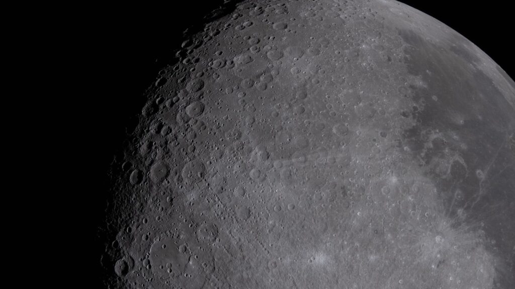 Une véritable photo prise par l'équipage de la mission Artémis II. // Source : Flickr/Nasa Johnson (image recadrée) Une véritable photo prise par l'équipage de la mission Artémis II. // Source : Flickr/Nasa Johnson (image recadrée)