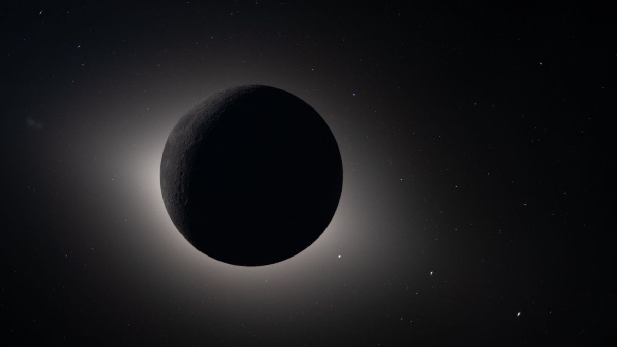L'éclipse imagée par Artémis II. // Source : Nasa (image recadrée) L'éclipse imagée par Artémis II. // Source : Nasa (image recadrée)