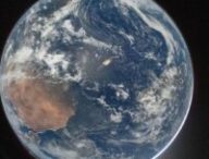 La Terre depuis la capsule d'Artemis II. // Source : Nasa