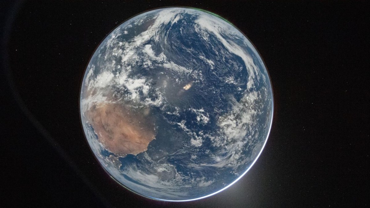 La Terre depuis la capsule d'Artemis II. // Source : Nasa La Terre depuis la capsule d'Artemis II. // Source : Nasa