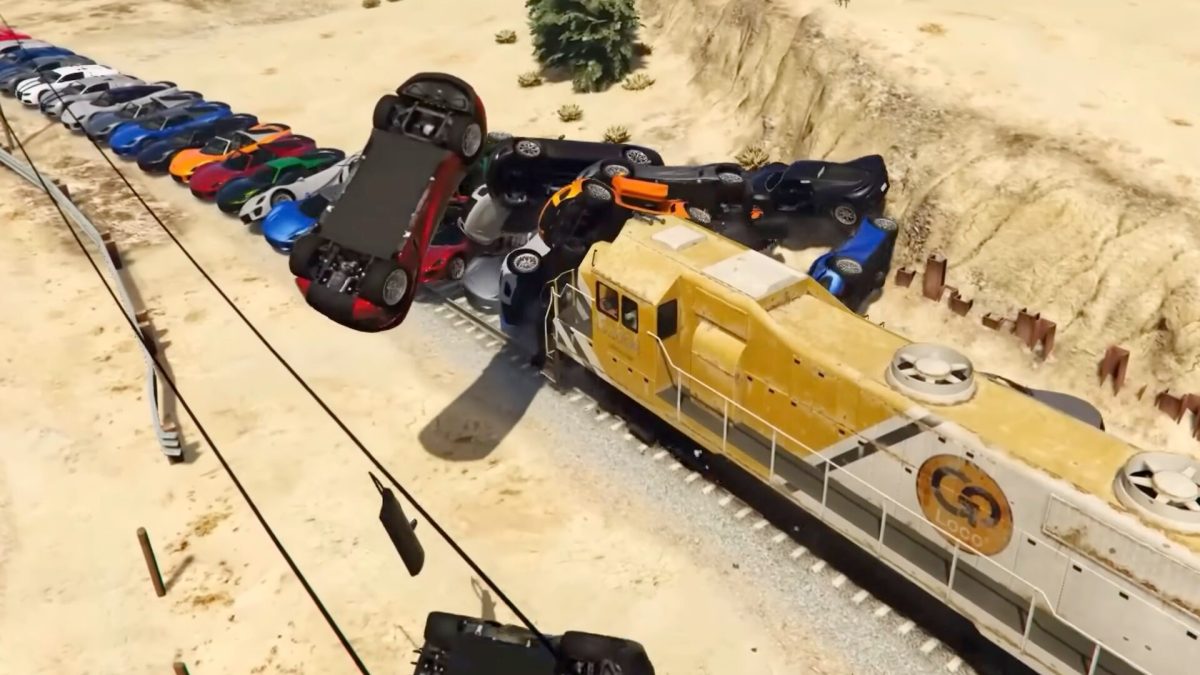 Train impossible à stopper dans GTA 5 // Source : YouTube Sublimator Train impossible à stopper dans GTA 5 // Source : YouTube Sublimator