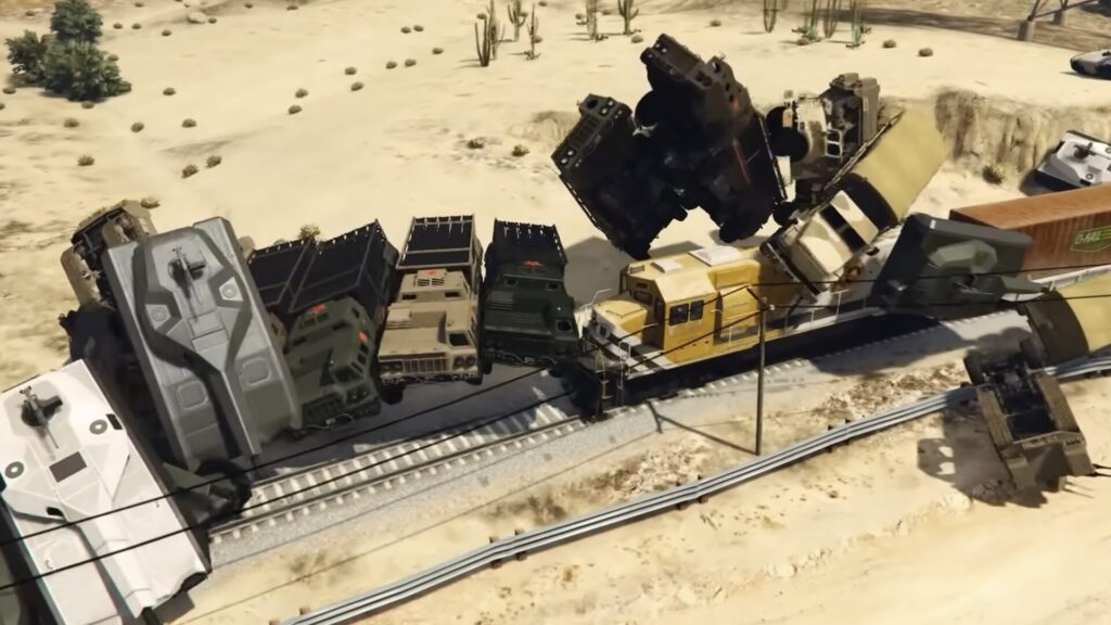 Train impossible à stopper dans GTA 5 // Source : YouTube Sublimator Train impossible à stopper dans GTA 5 // Source : YouTube Sublimator