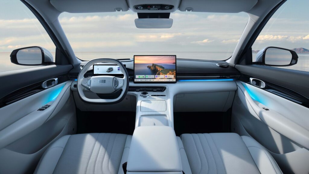 Le Geely E5. // Source : Geely Le Geely E5. // Source : Geely