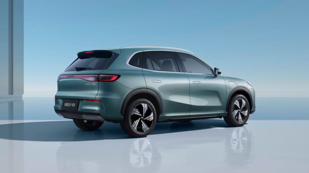 Le Geely E5. // Source : Geely Le Geely E5. // Source : Geely