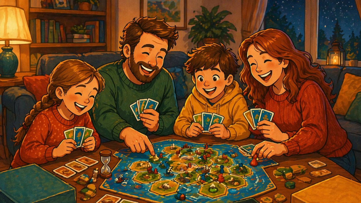 Jeux de société famille // Source : Montage ChatGPT Jeux de société famille // Source : Montage ChatGPT