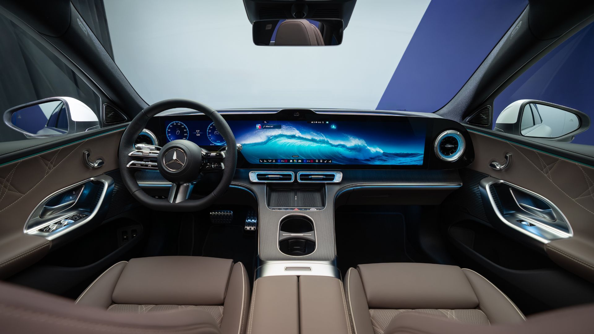L'intérieur de la Mercedes Classe C électrique