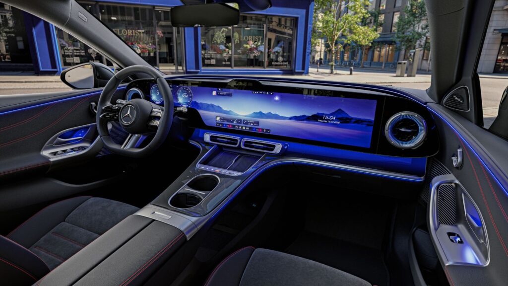 L'intérieur de la future Mercedes Classe C électrique. // Source : Mercedes-Benz L'intérieur de la future Mercedes Classe C électrique. // Source : Mercedes-Benz