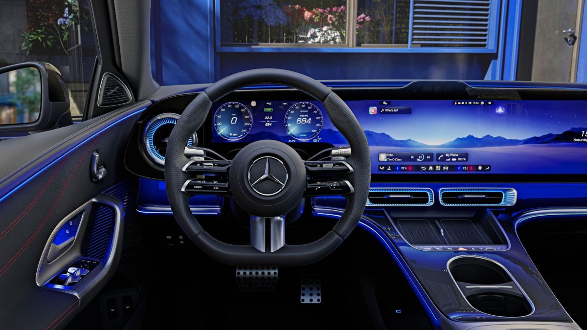 L'intérieur de la future Mercedes Classe C électrique. // Source : Mercedes-Benz L'intérieur de la future Mercedes Classe C électrique. // Source : Mercedes-Benz