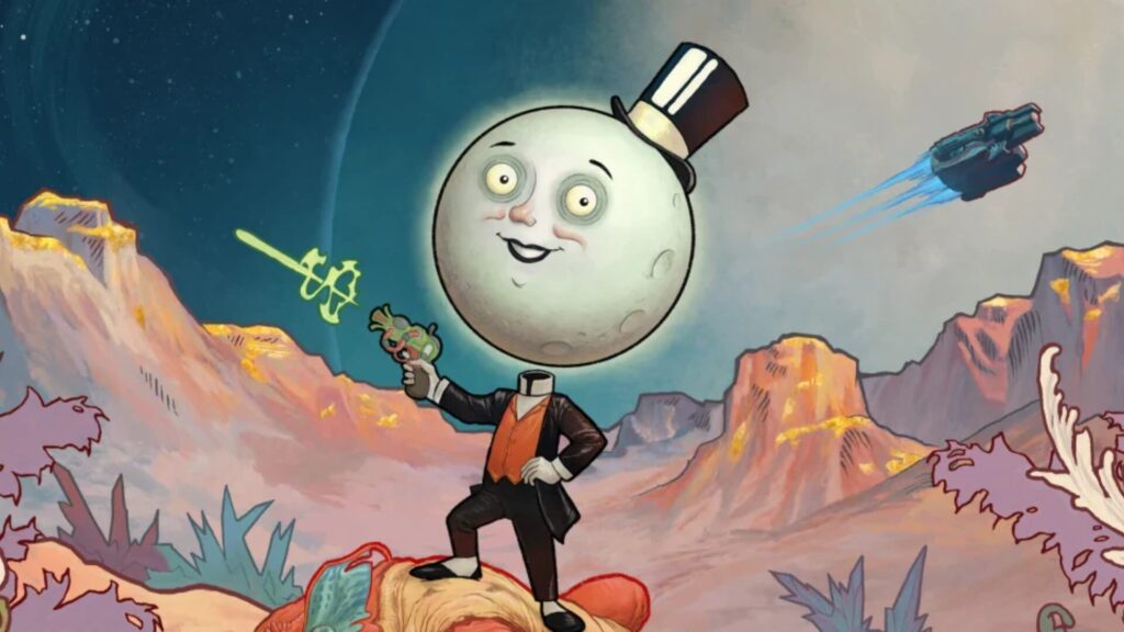 L'Homme de la Lune dans Outer World // Source : Obsidian Entertainment L'Homme de la Lune dans Outer World // Source : Obsidian Entertainment