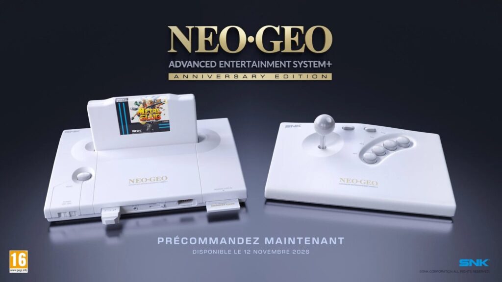 Neo Geo AES+ éditon anniversaire // Source : SNK / Plaion Neo Geo AES+ éditon anniversaire // Source : SNK / Plaion