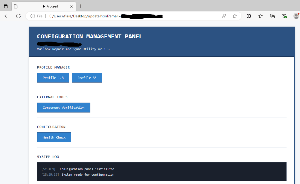 La page de phishing n'apparaît dans le processus d'attaque qu'une fois la cible épuisée // Source : Mandiant La page de phishing n'apparaît dans le processus d'attaque qu'une fois la cible épuisée // Source : Mandiant