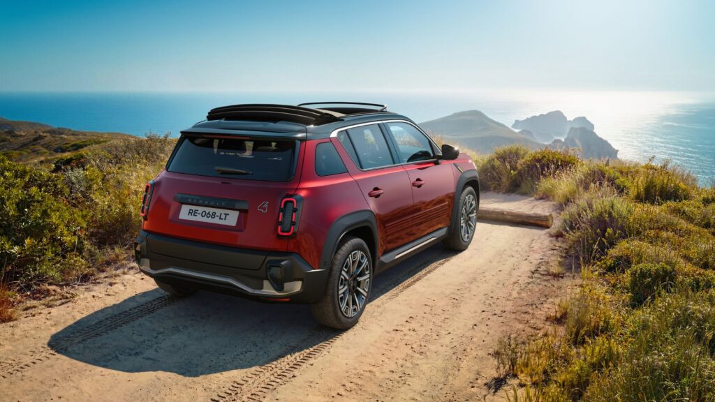 La nouvelle Renault 4 E-Tech Plein Sud. // Source : Renault La nouvelle Renault 4 E-Tech Plein Sud. // Source : Renault
