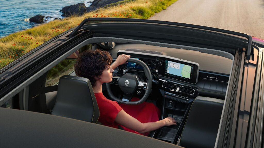 La nouvelle Renault 4 E-Tech Plein Sud. // Source : Renault La nouvelle Renault 4 E-Tech Plein Sud. // Source : Renault