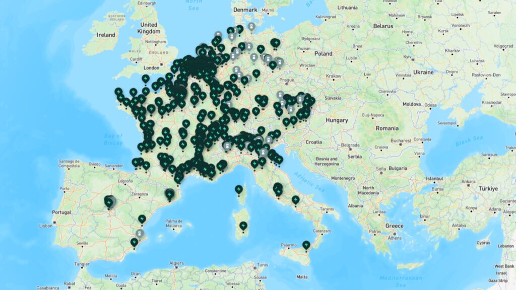Carte du réseau Electra en avril 2026 // Source : Electra Carte du réseau Electra en avril 2026 // Source : Electra