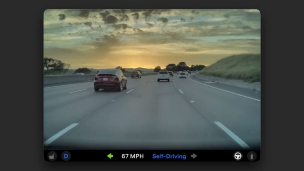 L'application Dashcam de Tesla. // Source : Tesla L'application Dashcam de Tesla. // Source : Tesla